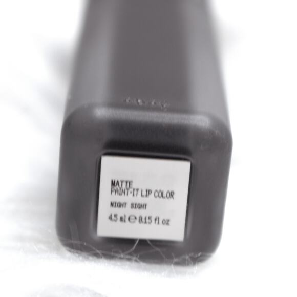 About Face Matte Paint It Lip Color Liquid Lipstick Black Night Sight NEW - Picture 7 of 7